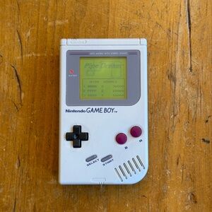 Nintendo Game Boy Launch Edition Handheld System With Pipe Dream - Gray